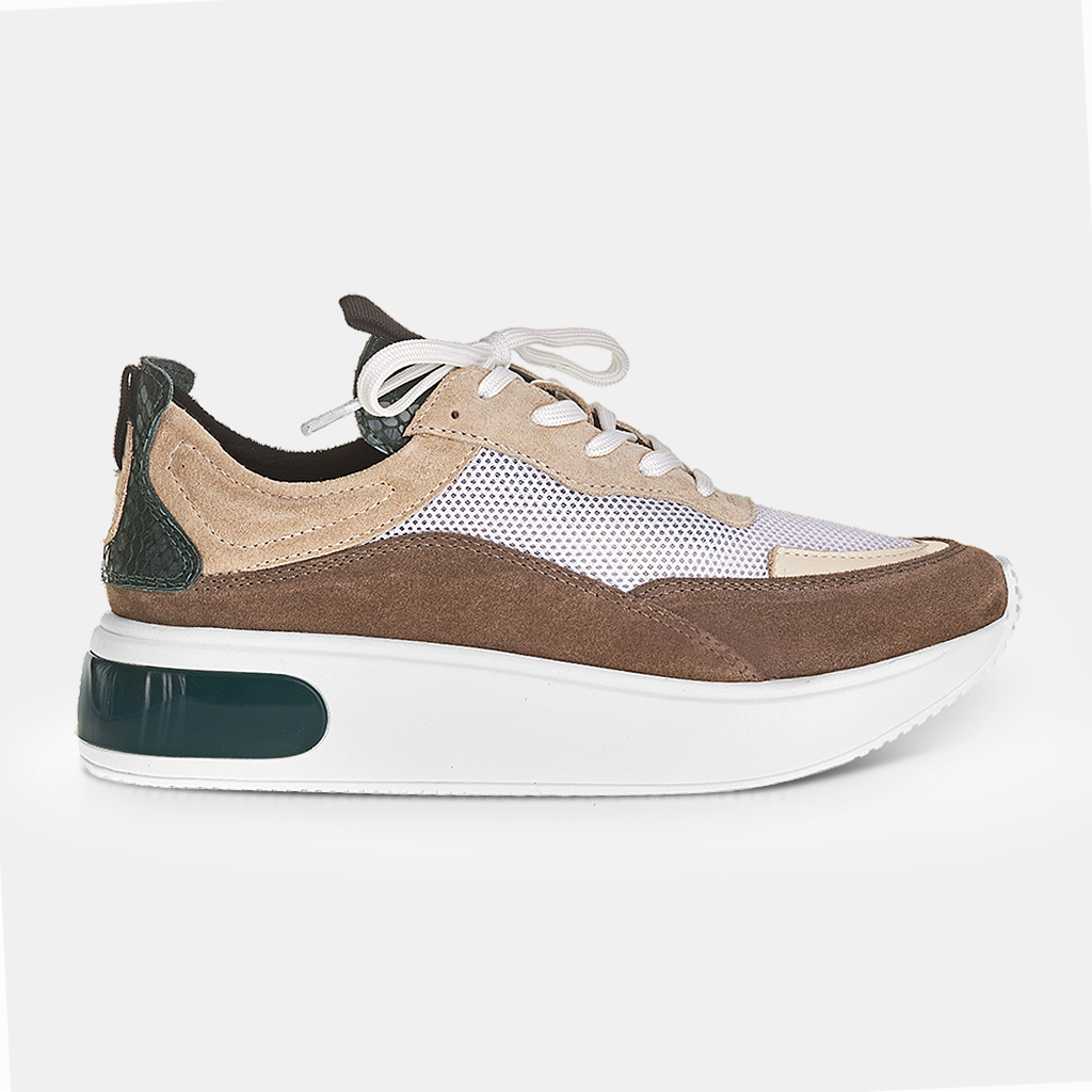 NOW SNEAKER - MOUSE, BRANCO, SAND & VERDE